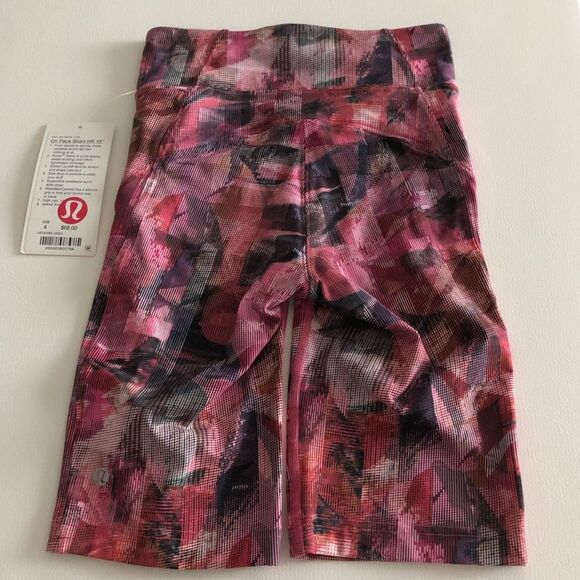 Lululemon On Pace Short 10" Sun Dazed Multi Pink - Picture 13 of 16